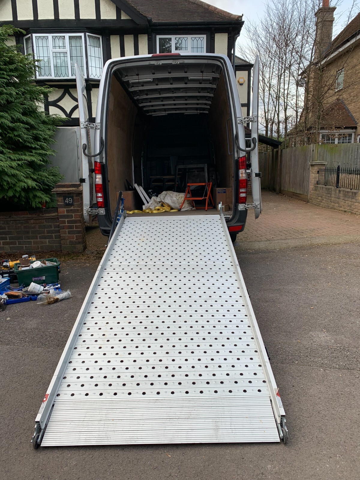 WM System Swivel Loading Ramp,3.20m x 120cm 600kg Pivot Ramp. Price £ ...