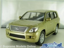 LEXUS LX 570 MODEL CAR GOLD PEARL LX570 1:43 SCALE IXO + CASE K8
