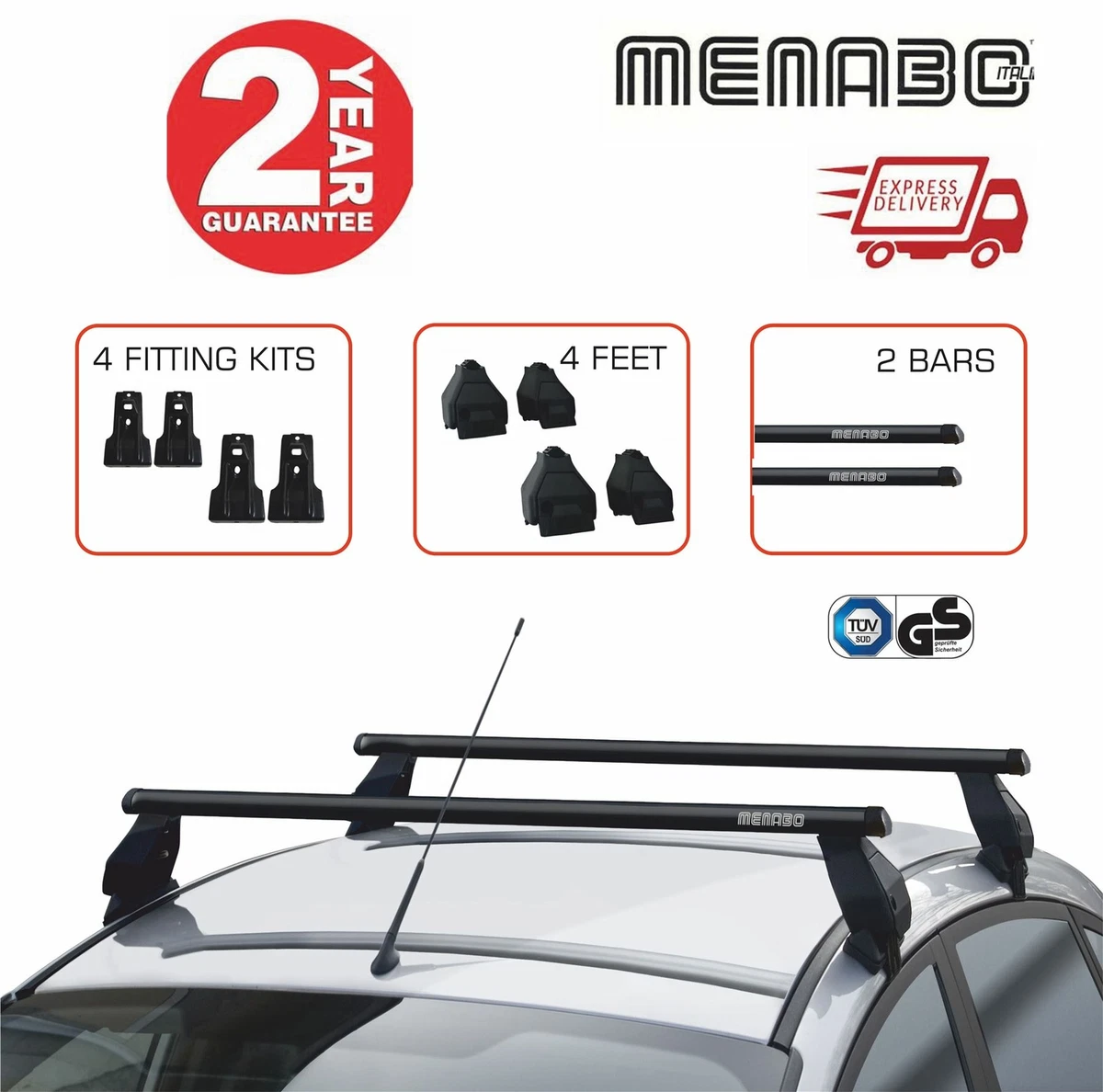Roof Bars To Fit Hyundai Ix20 Years 10 Date 5 Doors Steel Bars