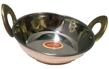 IKM Heavy-Duty Copper Bowl Kadai (Diameter 5 Inches)