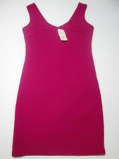 NWT Forever 21 Womens Size S Sheath Dress Dark Fuchsia Zipper Back Wide Straps