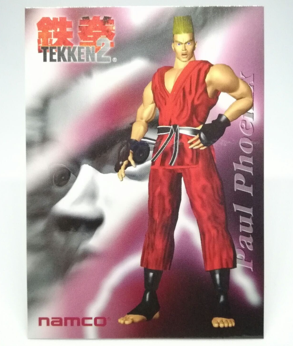 021 Paul Phoenix Tekken 2 Namco Official Collection Cards trading