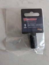 Westward 9mm 6 Point 1/4 Drive Magnetic Impact Metric Socket 4LYK9
