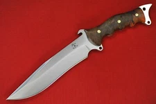 2014 Busse Custom Anniversary MoJo .25" Satin INFI, Full Birdseye Maple Handle