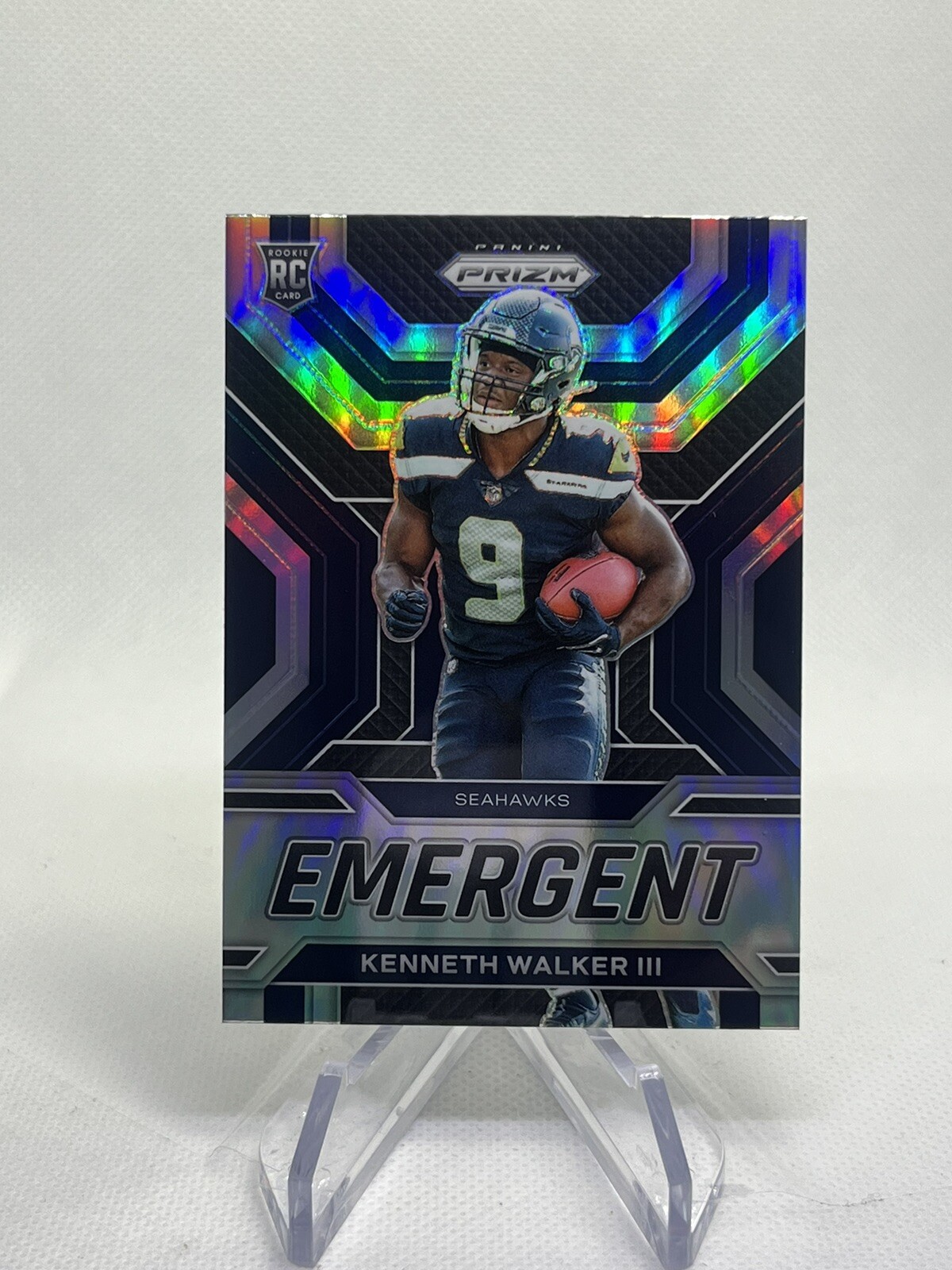 2022 Panini Prizm Kenneth Walker Silver Emergent Seattle Seahawks