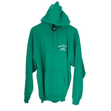 Port and Company Mens Classic Hoodie Camping Pullover Graphic Green Size XL