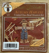 Mill Hill AUTUMN HARVEST Counted Glass Bead Pattern, Beads  Paper SCARECROW 