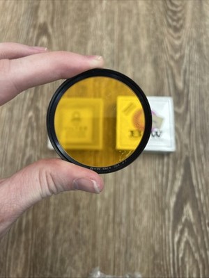 B+W 58ES 023 3x Yellow Filter  Gelb Dunkel Dark Yellow (58mm) Camera As Is
