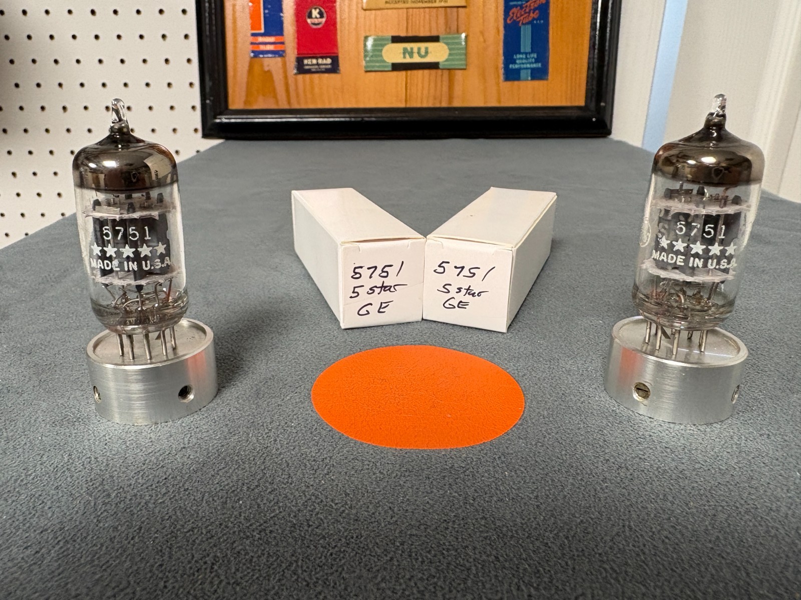 Matched Pair of 5 Star GE 5751 tubes - Amplitrex Verified - See Pics