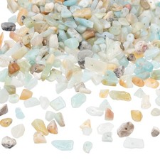 350Pcs Chip Stone Beads Crystals Gemstone for DIY Jewelry Making Blue Green