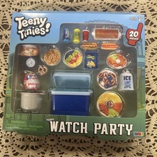 Teeny Tinies Teeny Watch Party Mini Food Playset Tailgate Party 20 Piece Set NIB