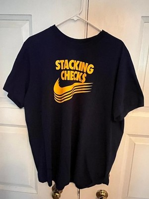 NIKE BASKETBALL TSHIRT STACKING CHECKS DRI FIT XXL