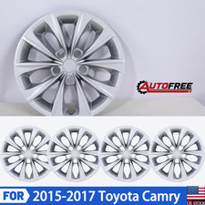 16 Snap On Silver Set Of 4 Wheel Cover Hubcaps For 2015-2017 Toyota Camry 16 Snap On Silver Set Of 4 Wheel Cover Hubcaps For 2015-2017 Toyota Camry