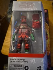 Star Wars The Black Series Scout Trooper Holiday Edition Figure New