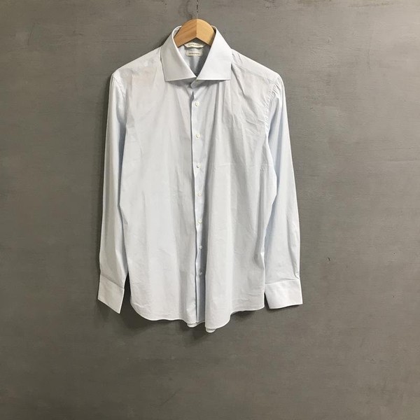 Men Suitsupply Shirt Blue Cotton 40 /L / 48 #1UTI
