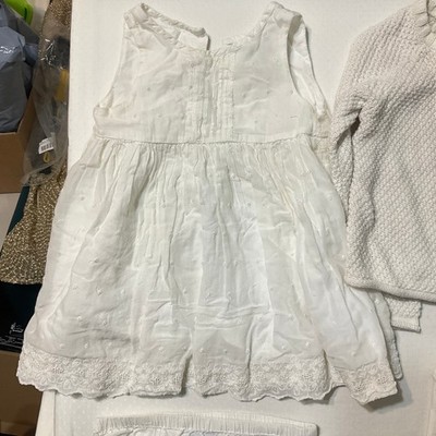 Baby Gap | Cat & Jack Bundle 4 Clothes Toddler Girl 18M 2T Ivory Dress Cardigan 