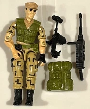 GI JOE    1988   REPEATER STEDI-CAM   complete   GUN  and Back Pack  excellent