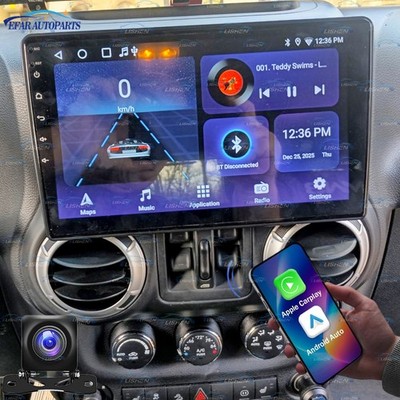64G Android 15 Carplay Car Stereo Radio Navi GPS For Jeep Wrangler 3 JK 2011-14