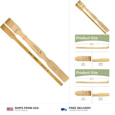 17.5" Combination Bamboo Back Scratcher Shoe Horn Backscratcher Shoehorn