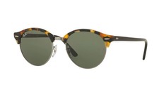 Ray-Ban RB4246 1157 Tortoise Black Round Green Classic G-15 Sunglasses