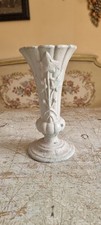 French Rustic cast iron Vase dating XIX century with ivy Ieaves detailing 