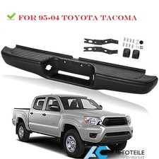 For 1995-2004 Toyota Tacoma Pickup Steel Rear Step Bumper Replacement Black