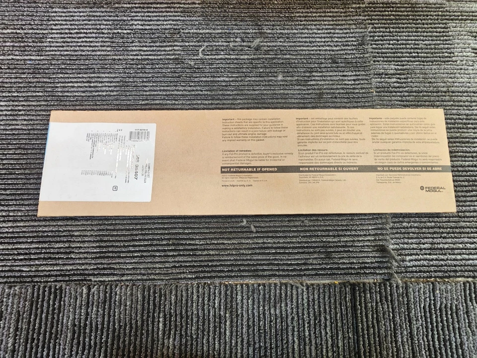 Junta plenum FEL-PRO MS 95407 compatível com Toyota Camry 3.0L 2006 - Imagem 2 de 4