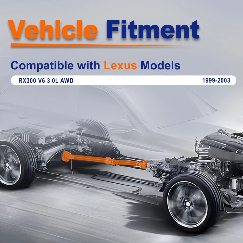 3710048010 Rear Driveshaft Prop Shaft Assembly for Lexus RX300 3.0 AWD 1999-2003 Foto 4 de 4