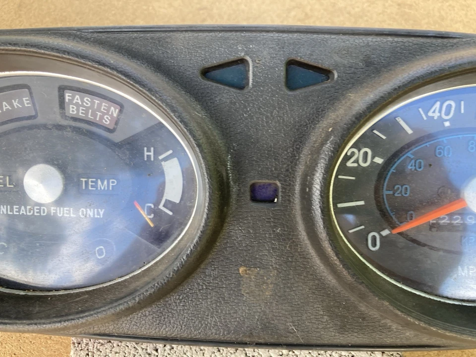 1972-76 Chevy LUV Pickup Gauge Cluster, Dash Insert, Speedometer, OEM, Chevrolet - Image 4 of 4