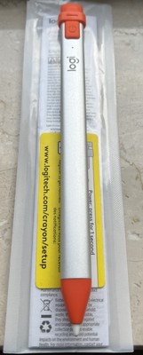 Logitech Crayon Digitaler Eingabestift für Apple iPad - Silber   WIE NEU