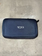 TUMI for Delta Amenity Kit Travel Toiletry Case Navy Blue Zip  Soft Shell Case