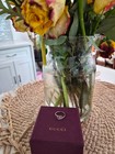 GUCCI 18K GOLD GG RUNNING PINK TOPAZ RING SIZE 7 WITH BOX *AUTHENTIC* — photo 6