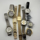 Vintage Men’s Repair Lot Of 9 Quartz Watches LL Bean Seiko Longines - SOLD AS IS