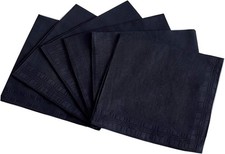 RDS HANKYTEX Men'S Handkerchiefs,100 Soft Cotton,Black Hankie,Pack of 6