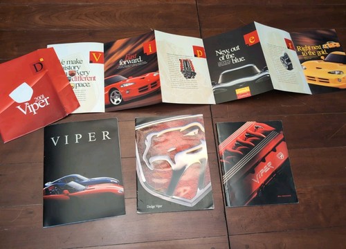 4 Dodge Viper Car Catalogs/Brochures