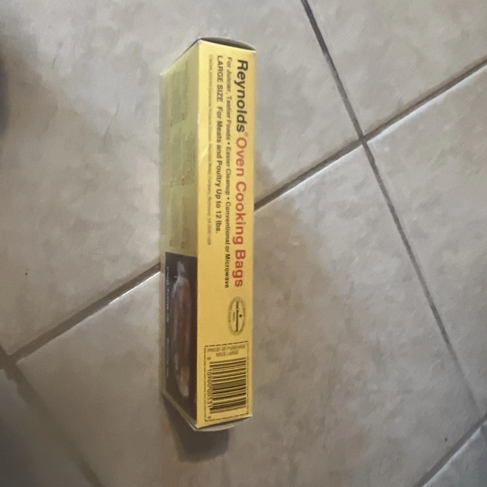 Bolsas de cocina para horno Reynolds vintage caja grande de 5 14" x 20" nuevo utilería de stock antiguo Foto 2 de 4