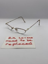 Laura Ashley Eyeglasses VERA Sunflower 50-20 Gold Oval Full Rim Frame Womens