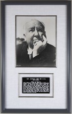 ALFRED HITCHCOCK - AUTOGRAPHED SIGNED PHOTOGRAPH