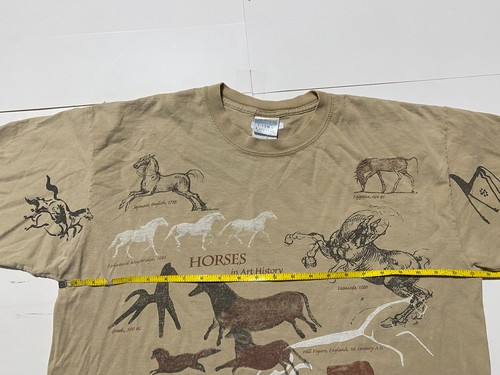 Vintage Pferde in Kunstgeschichte Hemd Herren XL Ultra Baumwolle All Over Grafik - Bild 2 von 5
