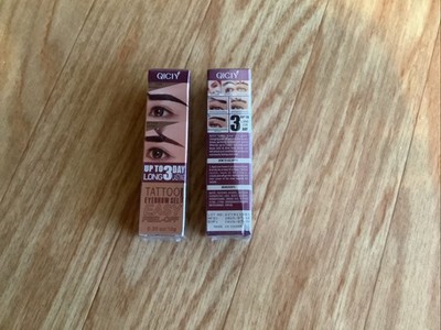 Peel Off Eyebrow Gel, Waterproof Tattoo Eyebrow Gel Easy Peel Off Lot Of 2 Brown