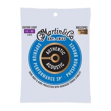 Martin Authentic Acoustic SP Phosphor Bronze Guitar Strings 3 Pack (.011 - .052)