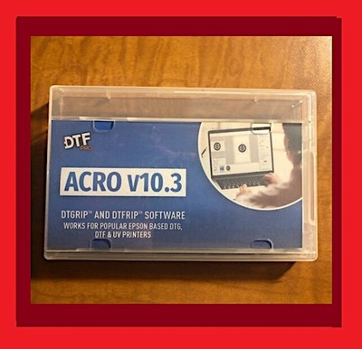AcroRIP DTGRIP V10.3 DTF DTG UV Printer Rip Software Complete 2025 Package