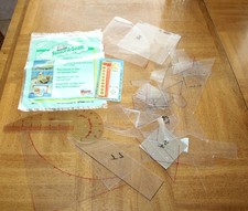 Mixed Lot of Quilting Supplies: Fusible Web, Fabric Grips, Mini Fashion Ruler...