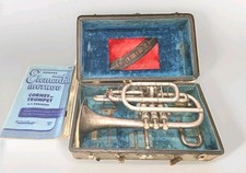 JW York  Sons Grand Rapids Cornet New Model Made In USA Ser. 12304
