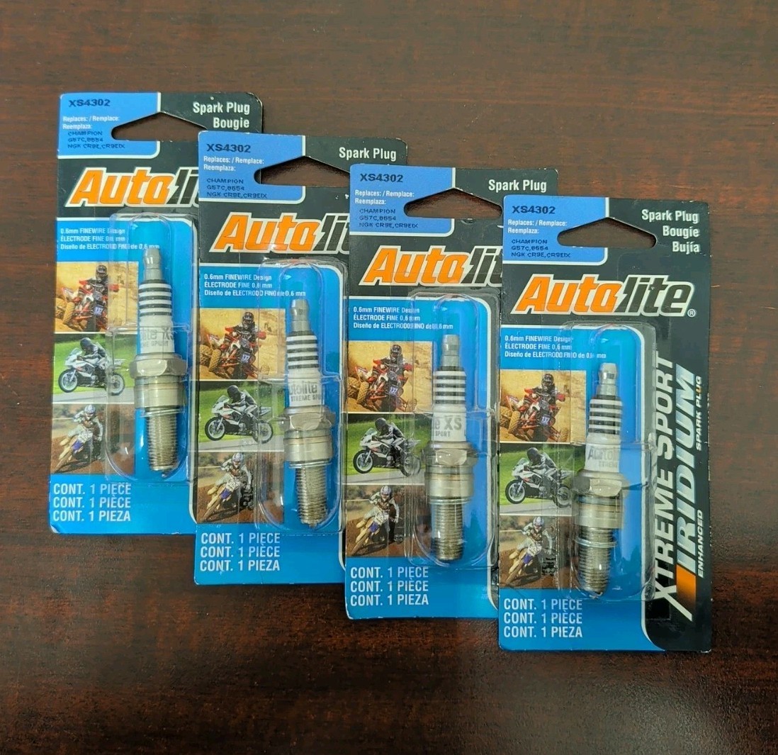4 Autolite XTREME SPORT XS4302 XS4302DP Spark Plug Fits Champion G57C NGK CR9EIX