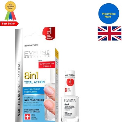 8in1 Total Action Nail Conditioner - Strengthening & Growth 12ml, Fast Drying