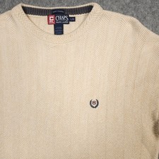 Chaps Ralph Lauren Vintage Crewneck Sweater Mens Large Cotton Pullover Classic