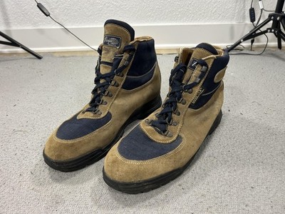 Vintage Vasque Boots Mens Size 14 Brown Suede GTX Waterproof Italy Hiking Gorp