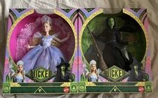 Wicked For Good Glinda Upland & Elphaba DELUXE DOLLS SET OF 2