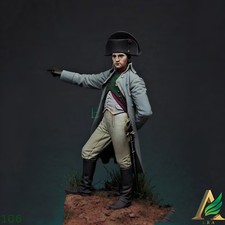 1/32 Napoleonic Era Military Officer Resin Figure Unpainted Unassambled Model